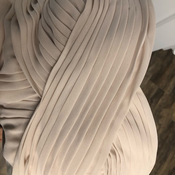 Strapless Champange Formal Dress by Bill Levkoff - Picture 3 of 8